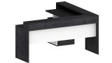 Scrivania angolare ardesia 180x90cm con 3 cassetti - Leonilda