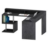 Scrivania angolare ardesia 180x93cm con porta pc - Auletta