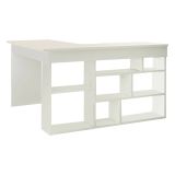 Scrivania angolare bianca 129x120cm - Altin