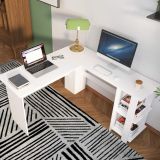 Scrivania angolare bianca 130x130cm - Alik