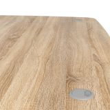 Scrivania angolare grigia e quercia 159x150cm con 3 cassetti - Alfango