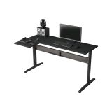 Scrivania angolare nera 80x140cm struttura in metallo - Acua