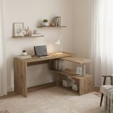 Scrivania angolare rovere 120x50cm - Topazio