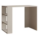 Scrivania Beige 3 Ripiani 3 Vani 90x50x70h cm, con Libreria - Torrile
