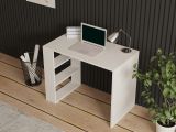 Scrivania Beige 3 Ripiani 3 Vani 90x50x70h cm, con Libreria - Torrile
