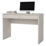 Scrivania Beige Cashmere 2 Cassetti un Ripiano 100x40x77h cm, Sfumatura Colore Struttura Cashmere - Acero