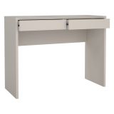 Scrivania Beige Cashmere 2 Cassetti un Ripiano 100x40x77h cm, Sfumatura Colore Struttura Cashmere - Acero
