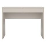 Scrivania Beige Cashmere 2 Cassetti un Ripiano 100x40x77h cm, Sfumatura Colore Struttura Cashmere - Acero