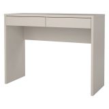 Scrivania Beige Cashmere 2 Cassetti un Ripiano 100x40x77h cm, Sfumatura Colore Struttura Cashmere - Acero