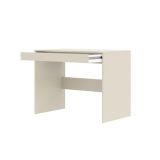 Scrivania Beige un Cassetto un Ripiano 100x50x77h cm, Materiale Piano in Legno Nobilitato - Linomoni