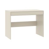 Scrivania Beige un Cassetto un Ripiano 100x50x77h cm, Materiale Piano in Legno Nobilitato - Linomoni
