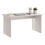 Scrivania Beige un Ripiano Materiale Piano in Legno Nobilitato 150x78x75h cm, Colore Ripiano Beige - Zibello