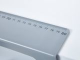 Scrivania Bianco Bianco Materiale Piano in Metallo Colore Ripiano Bianco 110x55x68h cm, Sfumatura Colore Struttura Bianco - Cardeto