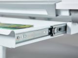 Scrivania Bianco Materiale Piano in Legno Nobilitato Colore Ripiano Bianco 110x55x68h cm, - Saiano