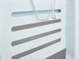 Scrivania Bianco Materiale Piano in Legno Nobilitato Colore Ripiano Bianco 110x55x68h cm, - Saiano