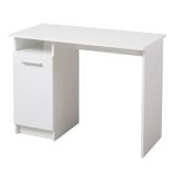 Scrivania Bianco Opaco 2 Ripiani 3 Vani 100x50x74.5h cm, Un&#039;anta - Tiriolo