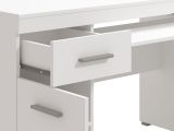 Scrivania Bianco Opaco un Cassetto 5 Ripiani 145x65.5x75.5h cm, Un'anta - Massafra