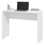 Scrivania Bianco Opaco un Ripiano Sfumatura Colore Struttura Opaco 98x45x74h cm, Sfumatura Colore Ripiano Opaco - Pichil