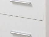 Scrivania Bianco un Ripiano 3 Cassetti 121x50x74.5h cm, Maniglie Incluse - Rifiano