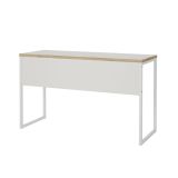 Scrivania Brielle, Scrittoio multiuso, Tavolo per ufficio porta PC, Piano di lavoro, 130x48 h77 cm, Bianco