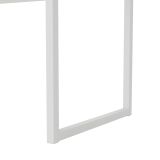 Scrivania Brielle, Scrittoio multiuso, Tavolo per ufficio porta PC, Piano di lavoro, 130x48 h77 cm, Bianco