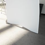 Scrivania Carrollton, Scrittoio da ufficio, Tavolo da studio porta PC con 3 cassetti, 136x67h74 cm, Bianco e Rovere