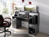 Scrivania lineare antracite 154x69cm in legno - Albertino