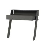 Scrivania lineare antracite 94x50cm con 1 cassetto - Vittone