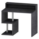 Scrivania lineare ardesia 100x50cm con porta pc - Eva
