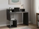 Scrivania lineare ardesia 100x50cm con porta pc - Eva