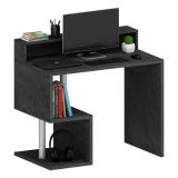 Scrivania lineare ardesia 100x50cm con supporto computer - Giusy