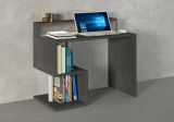 Scrivania lineare ardesia 100x50cm con supporto computer - Giusy
