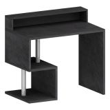 Scrivania lineare ardesia 100x50cm con supporto computer - Giusy
