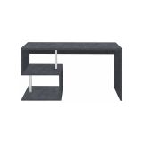 Scrivania lineare ardesia 140x60cm con supporto pc - Atemis