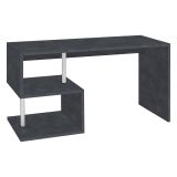 Scrivania lineare ardesia 140x60cm con supporto pc - Atemis