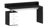 Scrivania lineare ardesia 160x90cm con 3 cassetti - Bardi