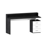 Scrivania lineare ardesia 160x90cm con 3 cassetti - Bardi