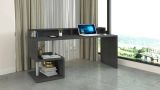 Scrivania lineare ardesia 180x60cm con porta pc - Aurigo