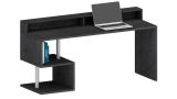 Scrivania lineare ardesia 180x60cm con porta pc - Aurigo