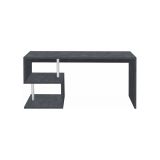 Scrivania lineare ardesia 180x60cm con supporto pc - Poseidone