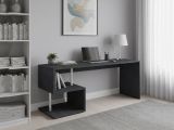 Scrivania lineare ardesia 180x60cm con supporto pc - Poseidone