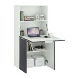 Scrivania lineare ardesia 70x35cm con porta pc - Atroc