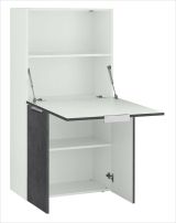 Scrivania lineare ardesia 70x35cm con porta pc - Atroc