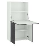 Scrivania lineare ardesia 70x35cm con porta pc - Atroc