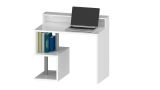 Scrivania lineare bianca 100x50cm con porta pc - Eva