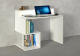 Scrivania lineare bianca 100x50cm con supporto computer - Giusy
