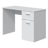 Scrivania lineare bianca 108x50cm in legno - Apos