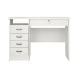 Scrivania lineare bianca 109x48cm in legno - Amor