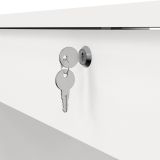 Scrivania lineare bianca 109x48cm in legno - Amor