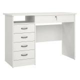 Scrivania lineare bianca 109x48cm in legno - Amor